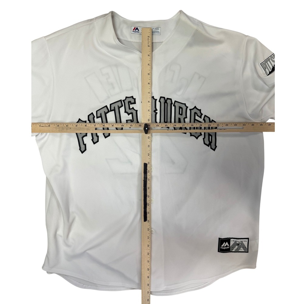 Majestic Pittsburgh Pirates Andrew McCutchen 22 Jersey White Mens 2XL Limited Ed - Picture 3 of 5